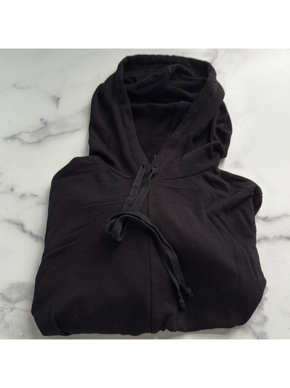 Anthropologie Drew Twist Front Pullover Black Hoodie Size Small - Picture 9 of 11